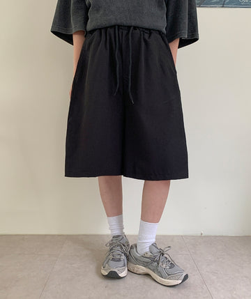 Gitto Summer Slacks Banding Bermuda Pants